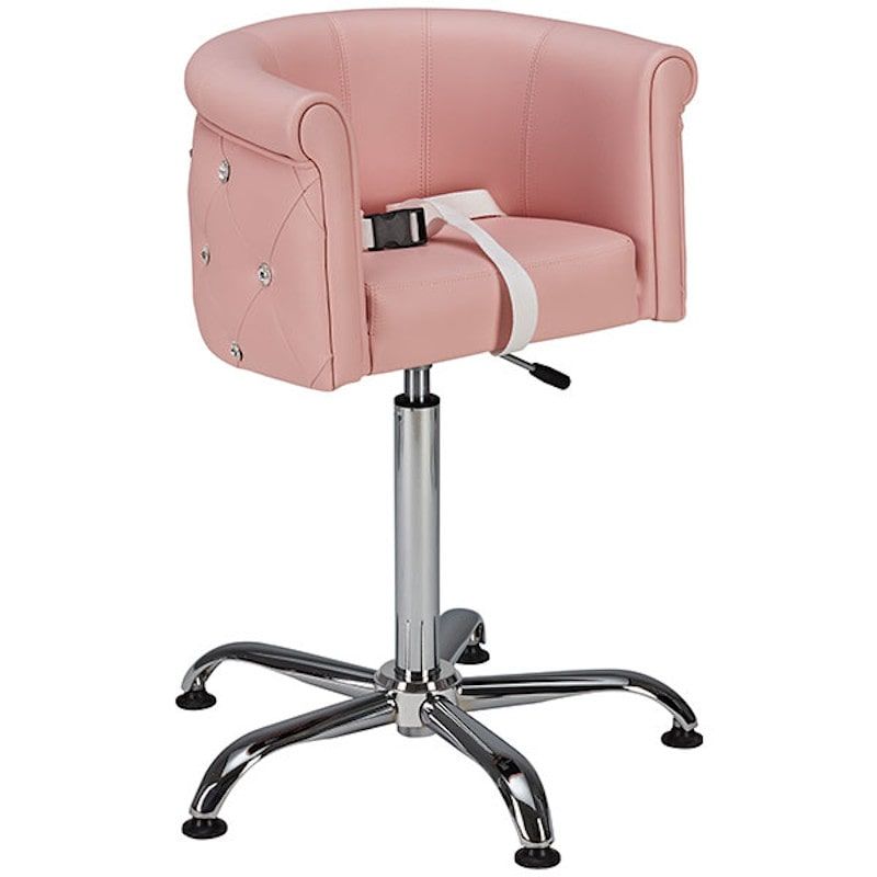 sillon de peluqueria infantil, silla de peluqueria infantil. Sillon para niños rosa, lujoso, ludico con tocador y espejo rosa para peluquerias infantiles. 