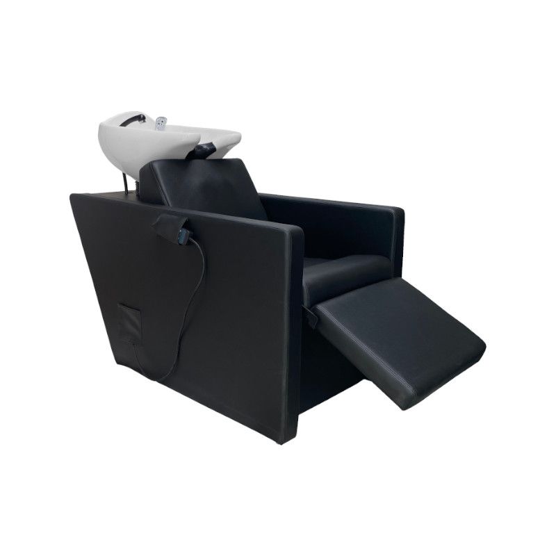 KASI kompakt fekete sampon tál és masszírozó távirányítóval