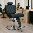 TONY Fauteuil Barbier - Ambiance Barbershop - Mobilier barbier - meuble barbier - malys Equipements