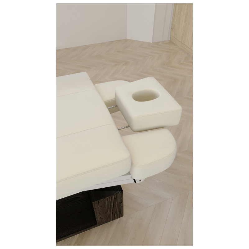 HARMONY Table de Massage et de Soins Électrique Chauffante - Accoudoirs ajustables - têtière amovibles - Malys Equipements