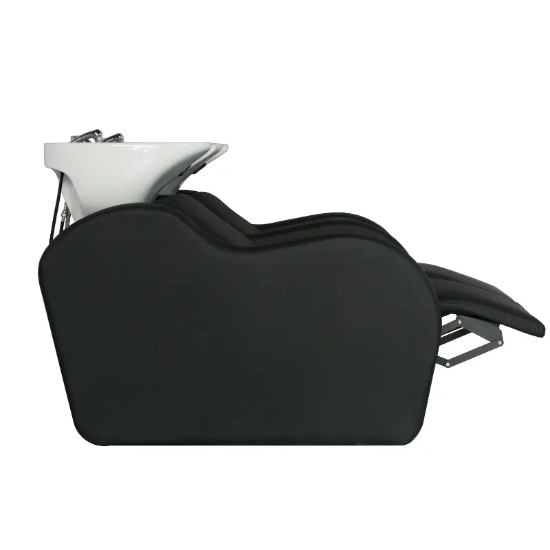 ROMA Double Relax Bac Shampoing avec Vasque Blanche - Vue de Profil - Mobilier coiffure - Meuble Coiffure - Malys Equipements.webp