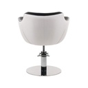 THOMAS Fauteuil Coiffure - bicolore noir et blanc - dos - Malys Equipements