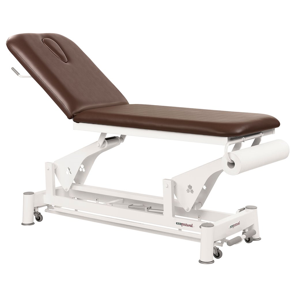 C5533 Mesa de massagem elétrica com 2 superfícies Ecopostural e 1 banco GRÁTIS