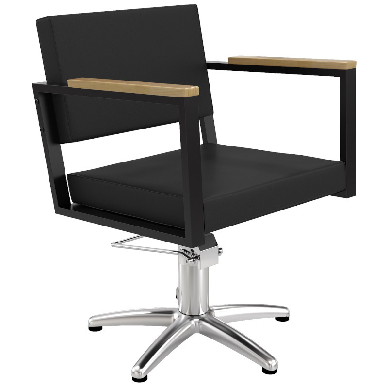 OCEAN BLACK Фризьорски стол - дърво