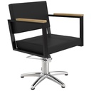 OCEAN BLACK Фризьорски стол - дърво