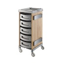 Количка за оцветяване и съхранение KING WOOD светъл дъб