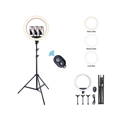 [OR-07003] Selfie Ring Lys med Tripod RING LED